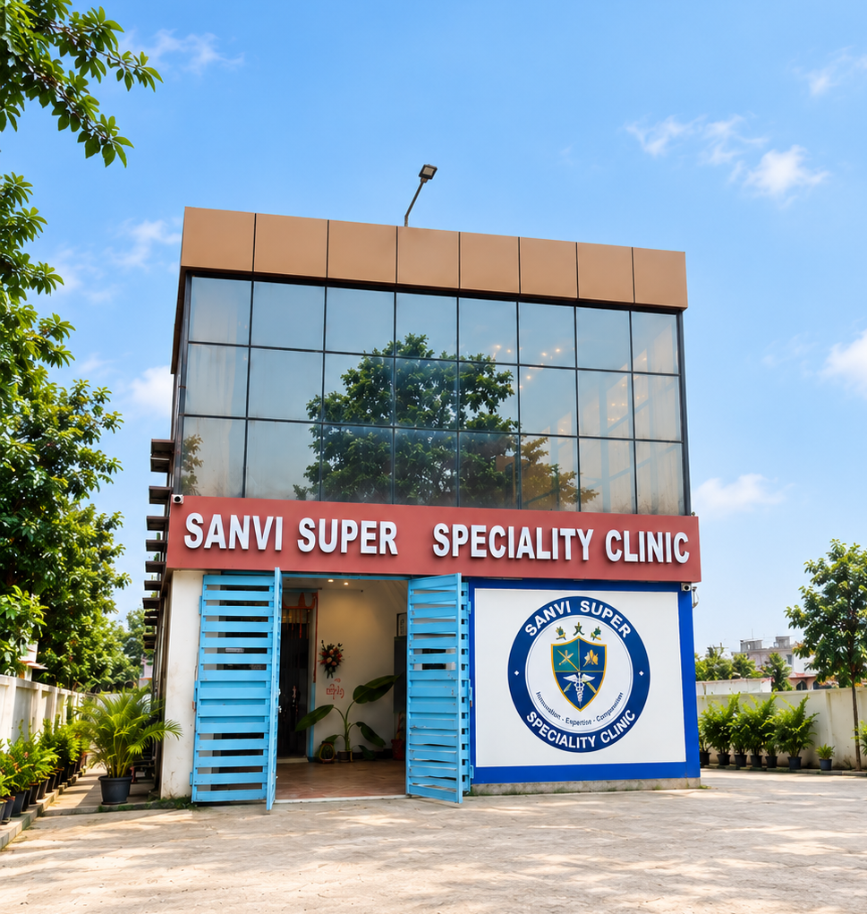 SANVI Super Speciality Clinic building in Jajpur